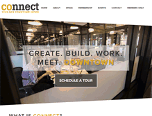 Tablet Screenshot of connectcoworking.com